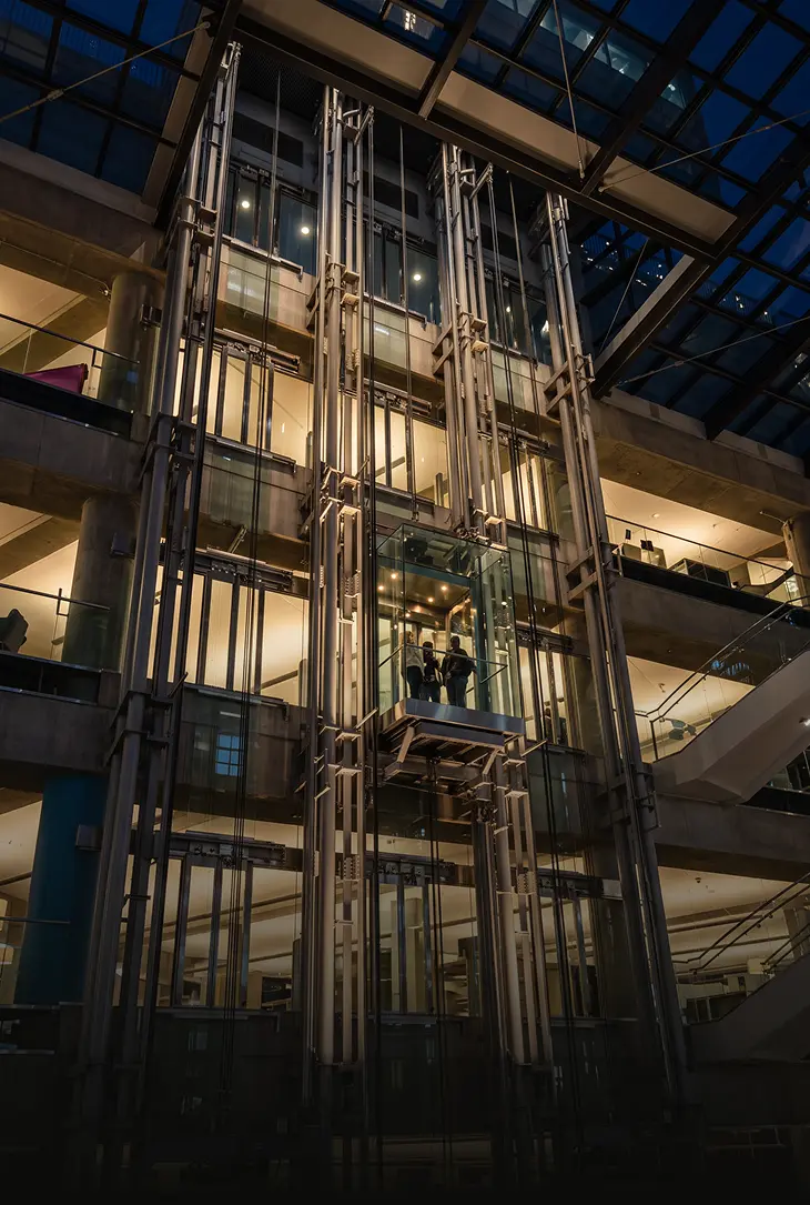 Hydratek elevator interior