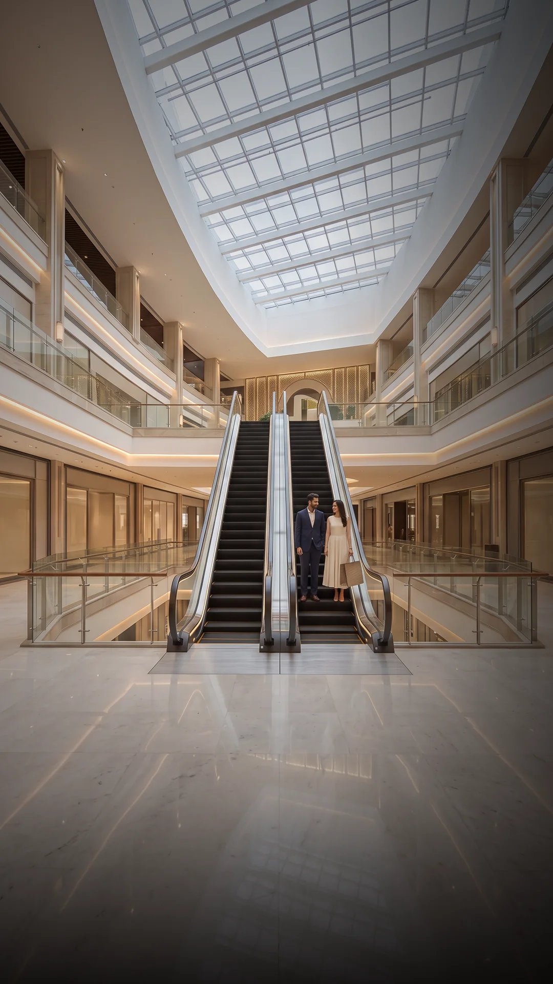 TESC-50 escalator in a premium retail space