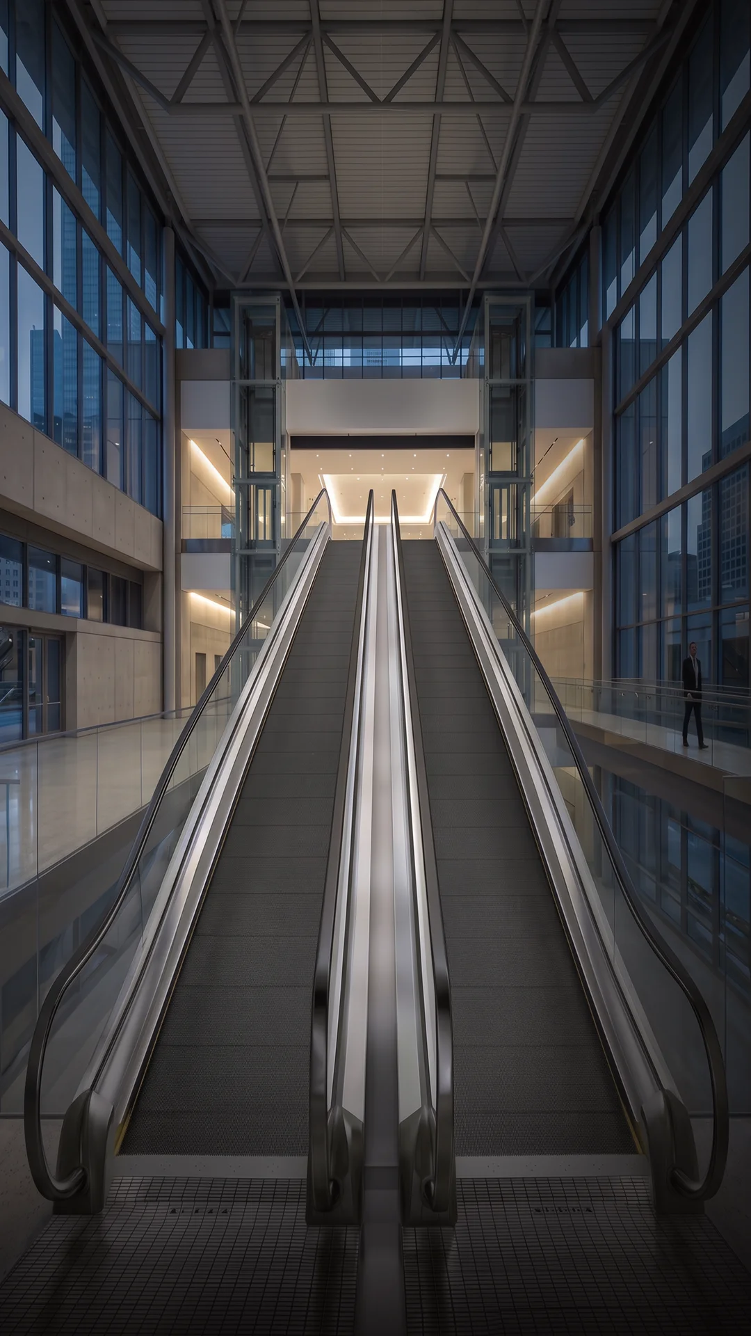 TMW-15 moving walk in a transit concourse