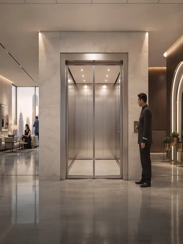People using Teknix elevators
